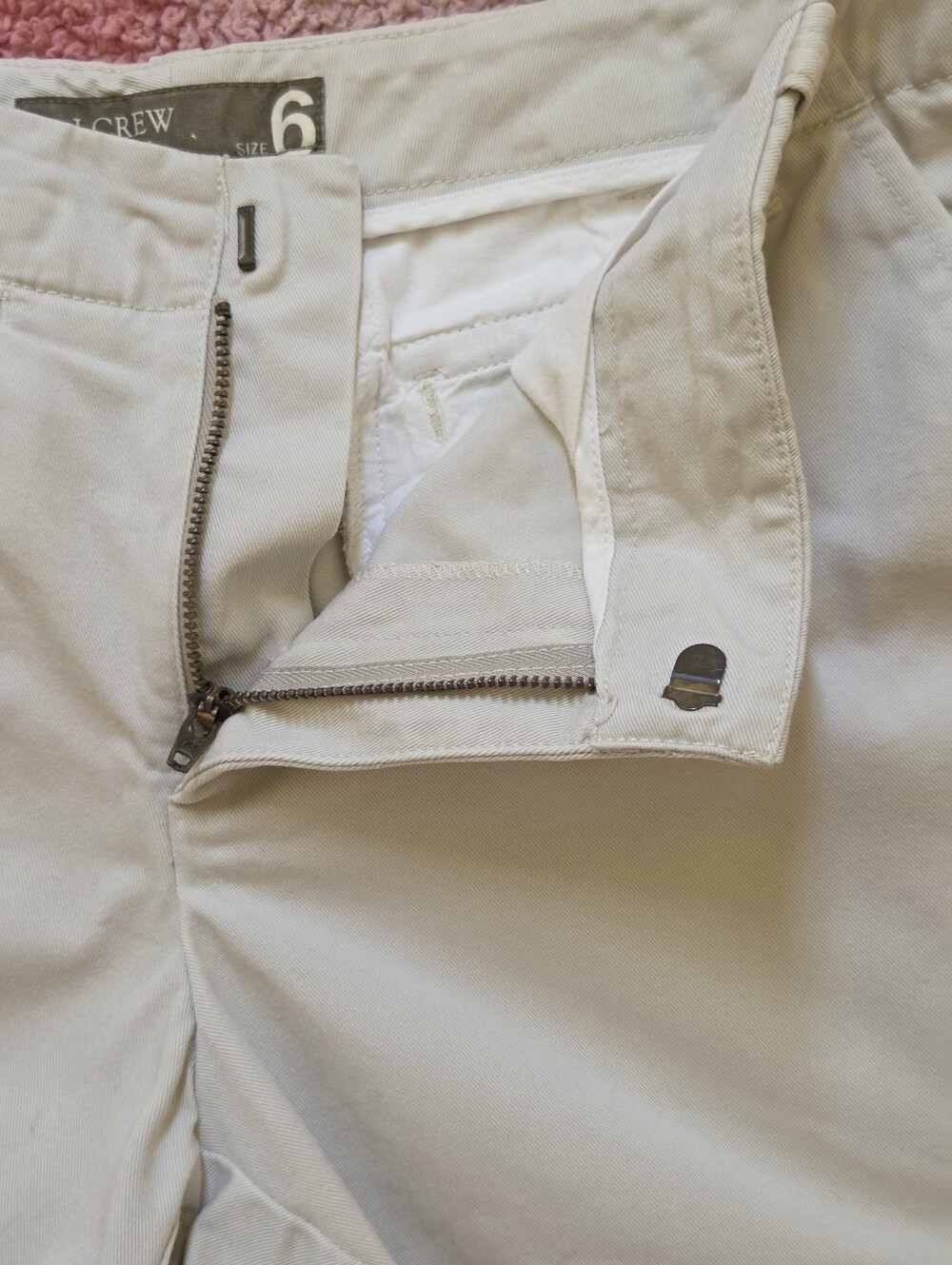 J. Crew Vintage Chino Shorts 4" Inseam Beige Womens Size 6 - Picture 3 of 10